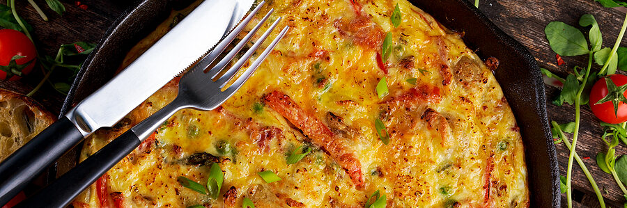 Frittata made from eggs