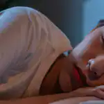 Person during REM sleep