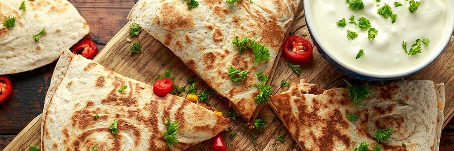 Heart healthy DASH diet Quesadilla